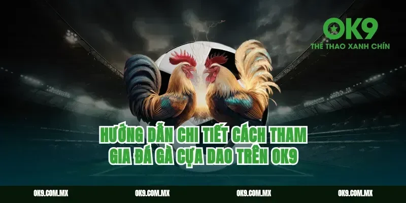 Hướng dẫn chi tiết cách tham gia đá gà cựa dao trên ok9